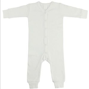 White Baby Romper